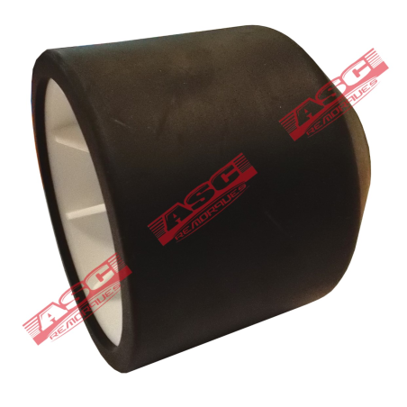 Galet 185 Polyamide Bi-matière Noir MECANOREM - Accessoires Remorques