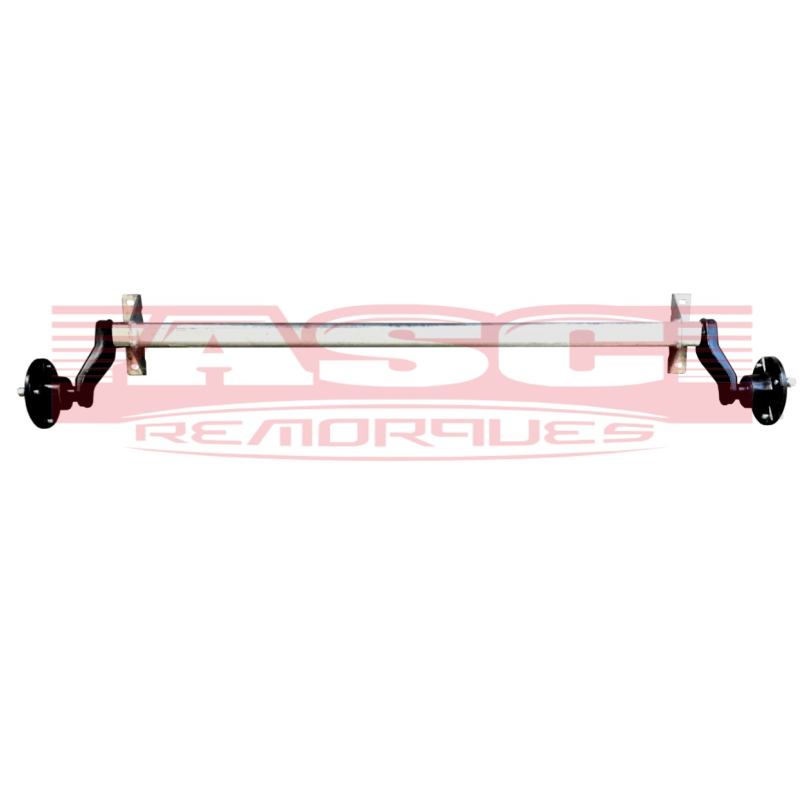 Essieu remorque 750kg NF - EAB 1400mm - 130x4 - SPP ASC REMORQUE Essieu remorque 750kg NF - EAB 1400mm - 130x4 - SPP ASC REMORQUE