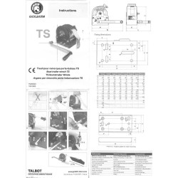 Treuil manuel 2 vitesses auto freiné Goliath TS3000 - ASC Remorques